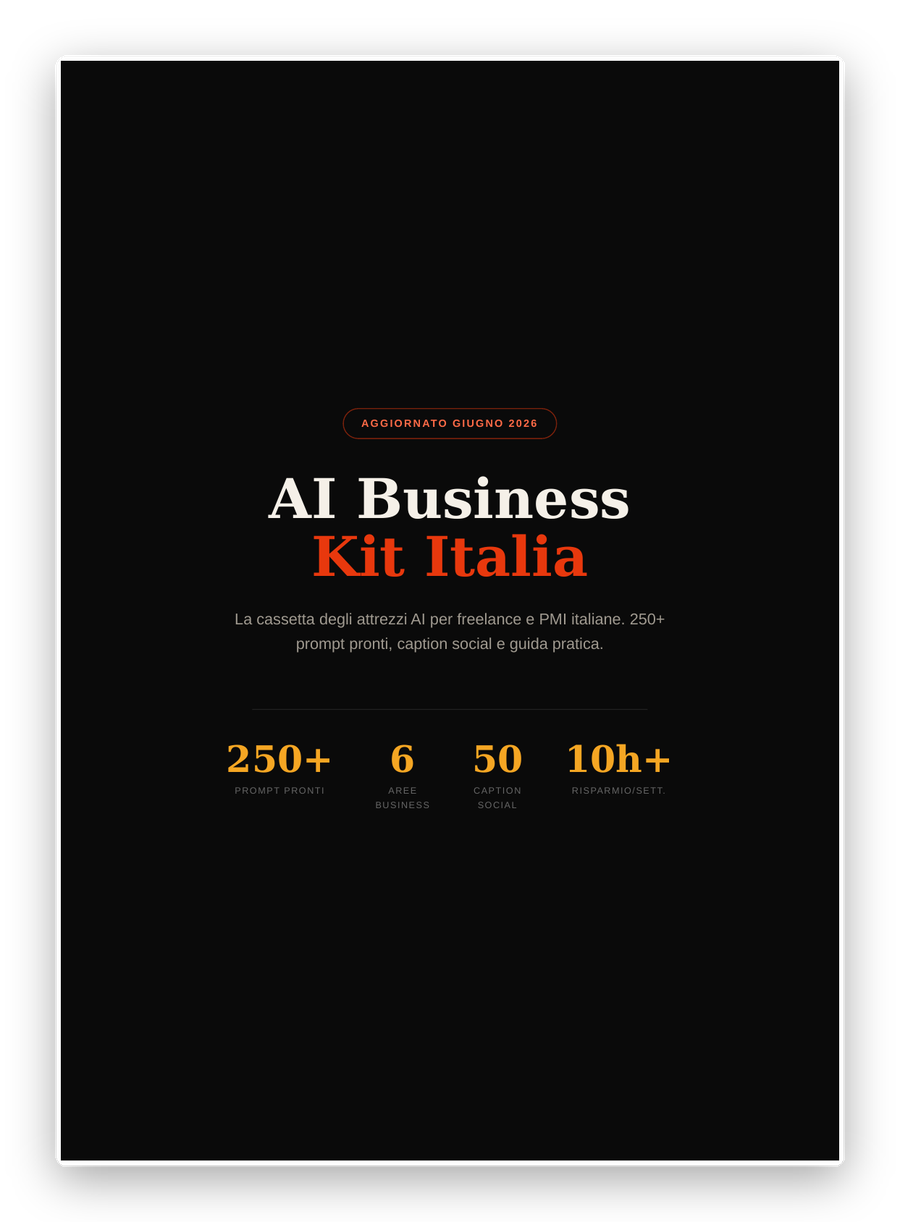 Copertina AI Business Kit Italia